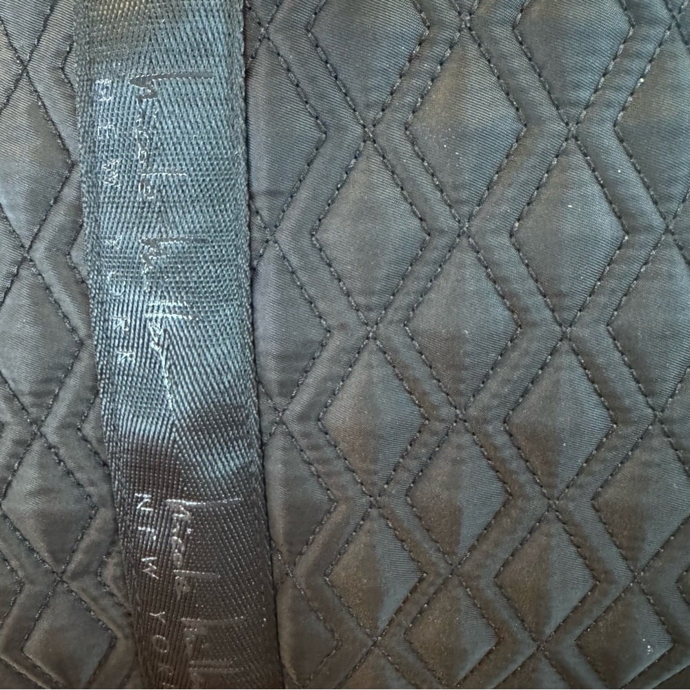 New! Nicole Miller Quilted Black Diaper Duffle Bag - Picture 11 of 13